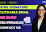 clickable animated HTML email signature design